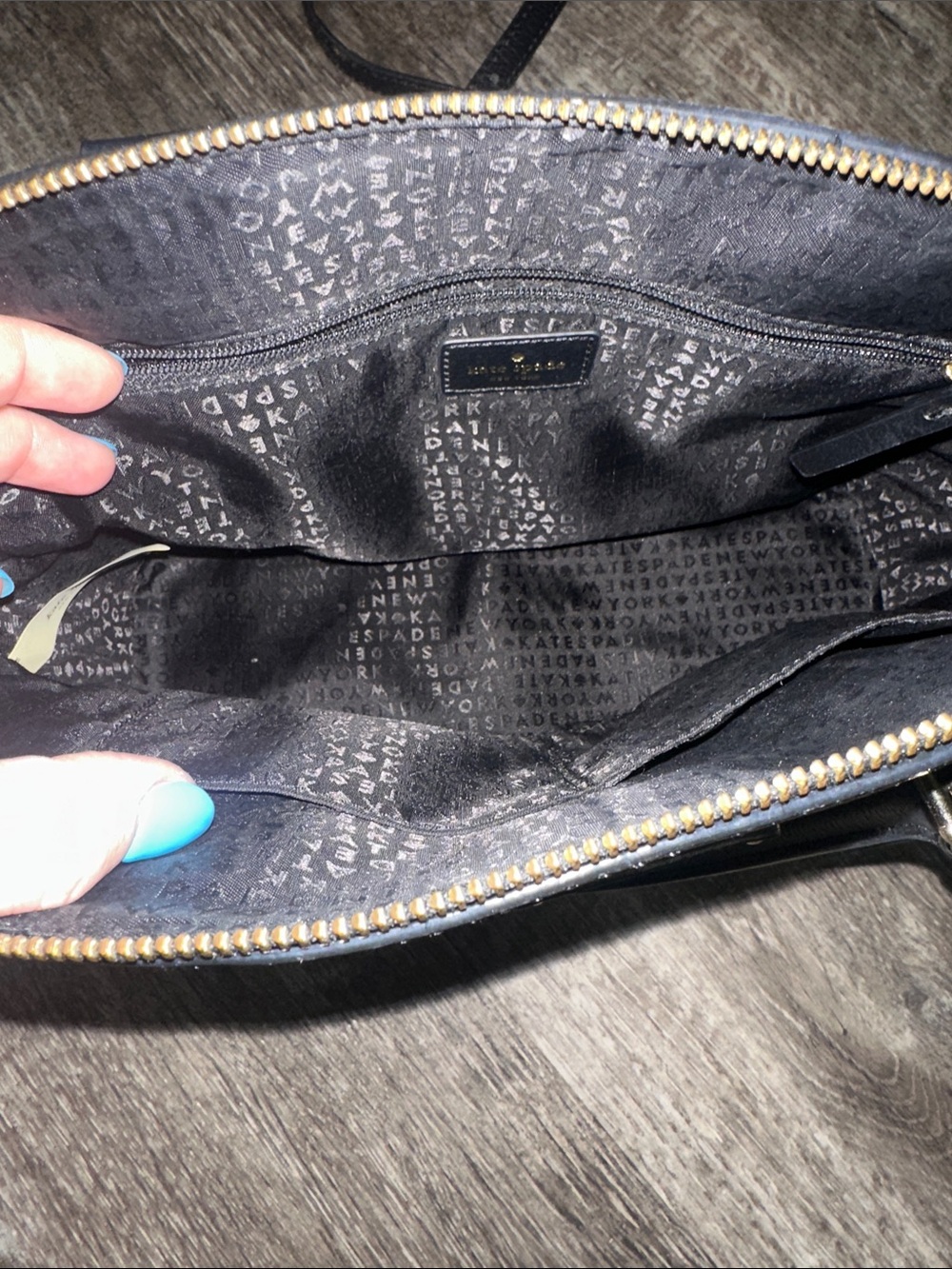 kate spade Black Dome Crossbody Bag with Gold Hardware - Picture 3 of 6